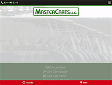 Tablet Screenshot of mastercartsgolf.com